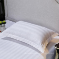 Bleached hotel bed sheet bedding fabric 100% polyester Satin fabric